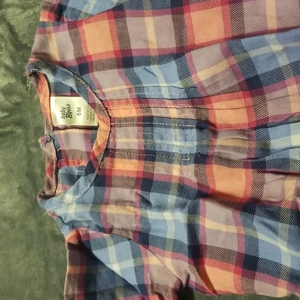 Oshkosh Baby Girl's Plaid Onesie - Picture 4 of 11